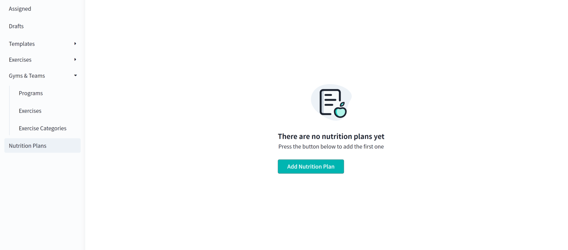Nutrtion Plan Page
